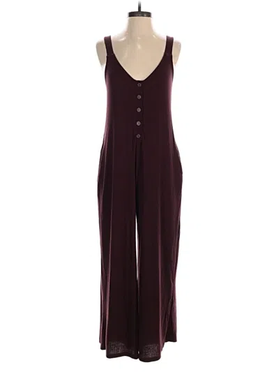 Pre-owned Z Supply Jumpsuit In Burgundy