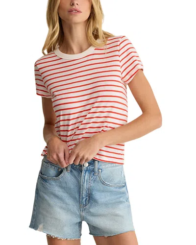 Z Supply Junie Striped Tee In Pink