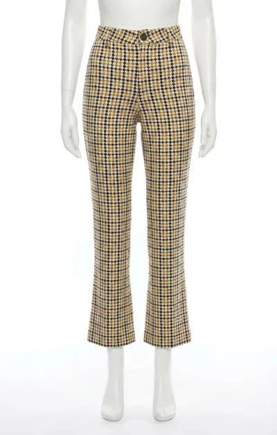 Z Supply Kastor Houndstooth Pant In Spiced Rum In Brown