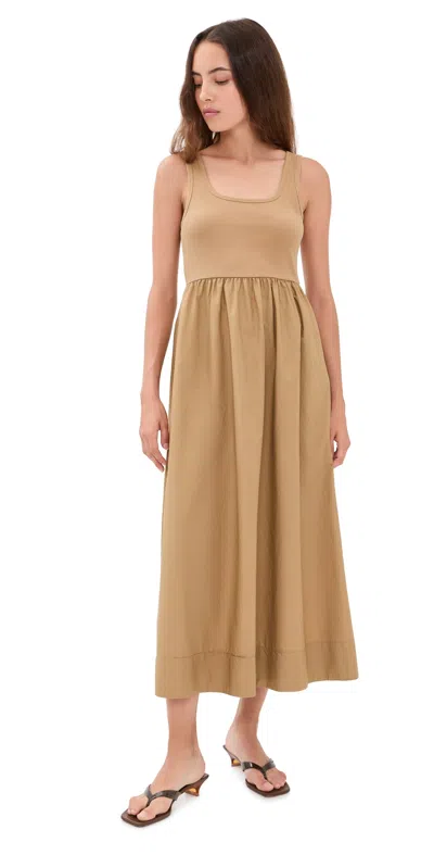 Z Supply Kensie Combo Dress Taro In Brown