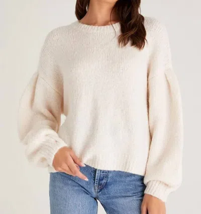 Z Supply Kersa Sweater In Sandstone In Beige