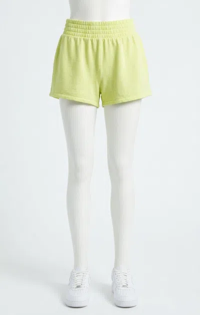 Z Supply Key Pull On Shorts In Lime In Green