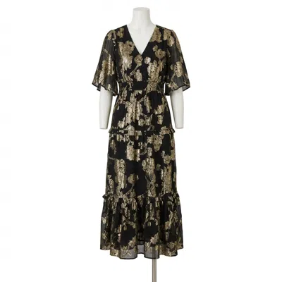 Z Supply Kiera Jacquard Maxi Dress In Black In Animal Print