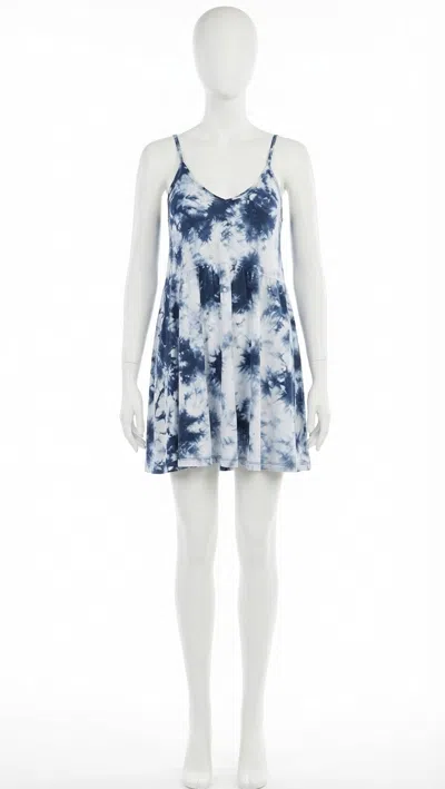 Z Supply Kona Cloud Print Dress In Blue