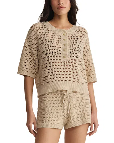 Z Supply Kylo Polo Sweater In Brown