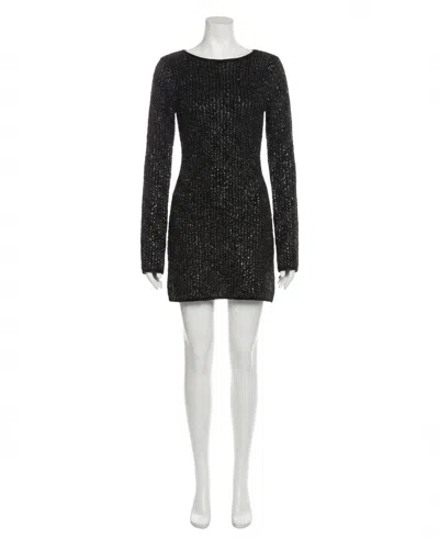Z Supply La Marca Sequin Mini Dress In Black