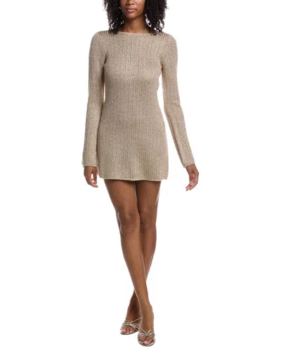 Z Supply La Marca Sequin Mini Dress In Neutral