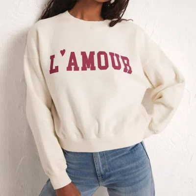 Z Supply L'amour Sweatshirt In Neutral