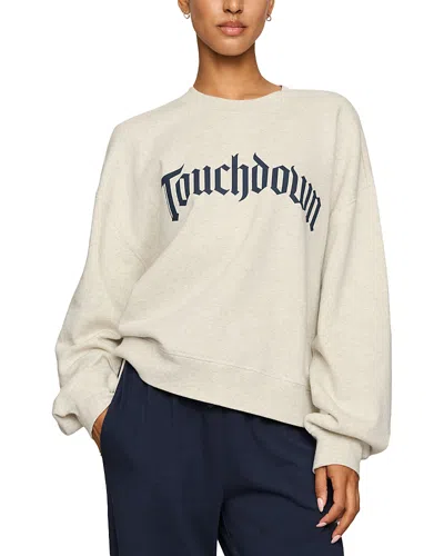 Z Supply Landmark Cotton Sweatshirt In Transparent