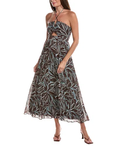 Z Supply Lanie Zinn Floral Maxi Maxi Dress In Chocolate Cherry In Multi