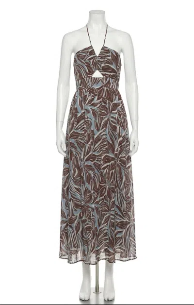 Z Supply Lanie Zinn Floral Maxi Maxi Dress In Chocolate Cherry In Multi