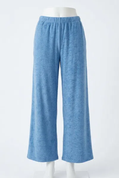 Z Supply Let's Cruise Mid Rise Pant In Salty Blue