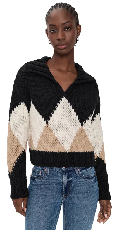 Z Supply Lexington Sweater Black In Multi