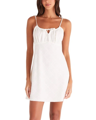 Z Supply Liana Mini Dress In White