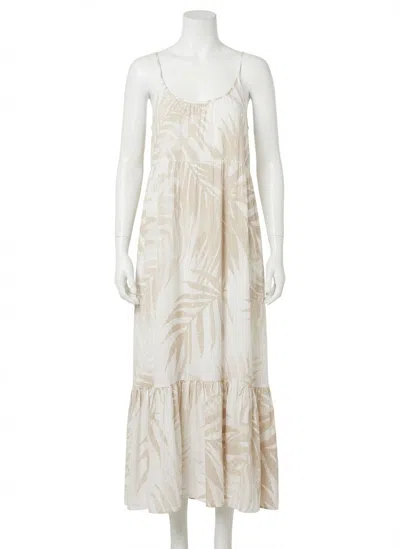 Z Supply Lido Maxi Dress In Sandstone In White