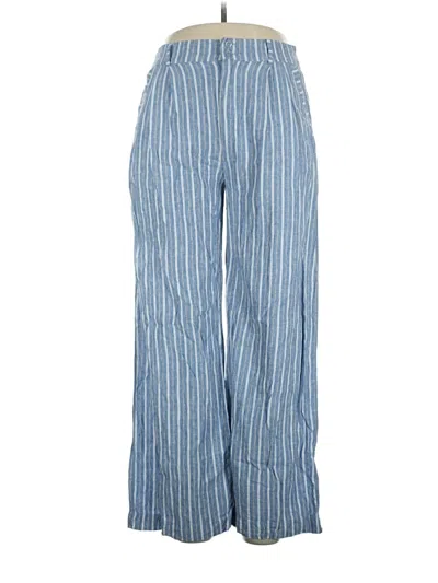 Pre-owned Z Supply Linen Pants In Blue