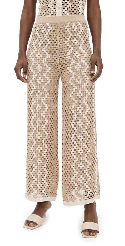 Z Supply Loma Crochet Pants Natural