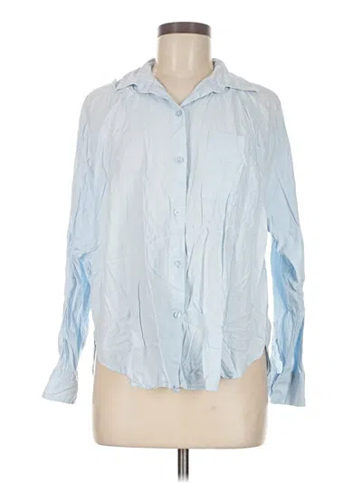 Pre-owned Z Supply Long Sleeve Blouse In Blue