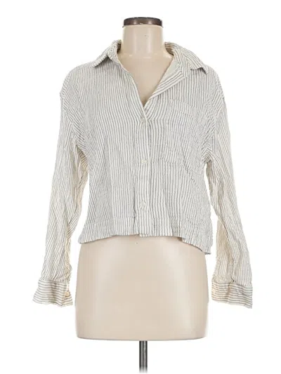 Pre-owned Z Supply Long Sleeve Blouse In Ivory
