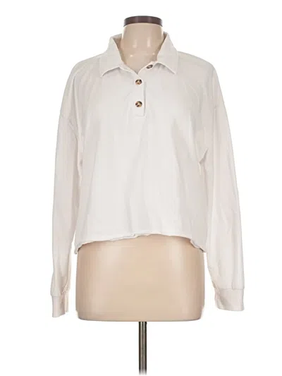 Pre-owned Z Supply Long Sleeve Blouse In Ivory