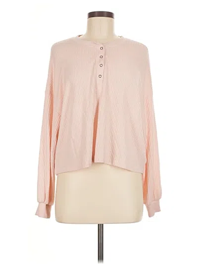 Pre-owned Z Supply Long Sleeve Blouse In Pink