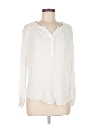 Pre-owned Z Supply Long Sleeve Blouse In White