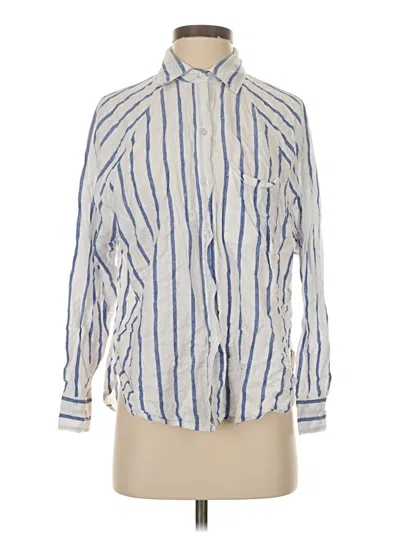 Pre-owned Z Supply Long Sleeve Blouse In White