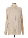 Z Supply Long Sleeve Button Down Shirt In Brown