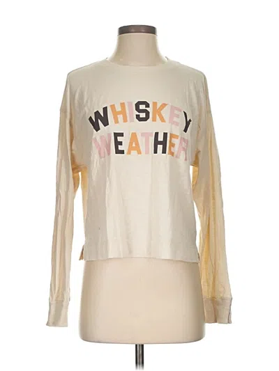 Pre-owned Z Supply Long Sleeve T-shirt In Gold