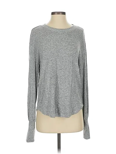 Pre-owned Z Supply Long Sleeve T-shirt In Gray