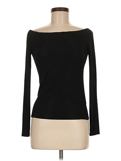 Pre-owned Z Supply Long Sleeve Top Black Boatneck Tops