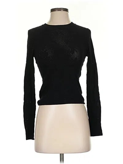 Pre-owned Z Supply Long Sleeve Top Black Turtleneck Tops