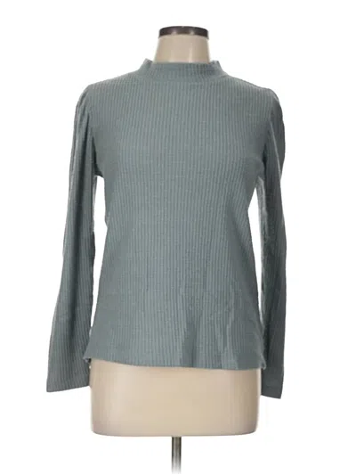 Pre-owned Z Supply Long Sleeve Top Gray Turtleneck Tops