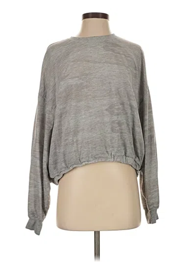 Pre-owned Z Supply Long Sleeve Top Gray Turtleneck Tops