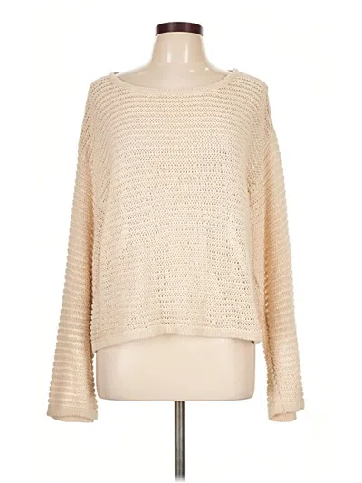 Pre-owned Z Supply Long Sleeve Top Ivory Boatneck Tops
