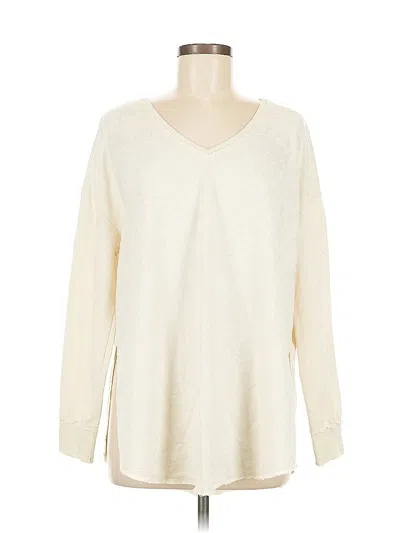 Pre-owned Z Supply Long Sleeve Top Ivory V Neck Tops In White
