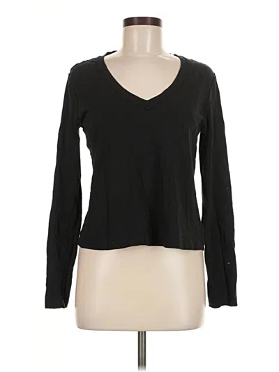 Pre-owned Z Supply Long Sleeve T-shirt In Black
