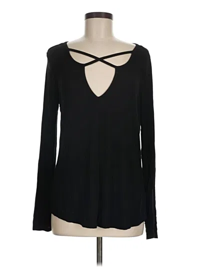 Pre-owned Z Supply Long Sleeve T-shirt In Black