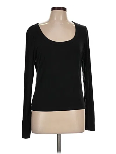 Pre-owned Z Supply Long Sleeve T-shirt In Black