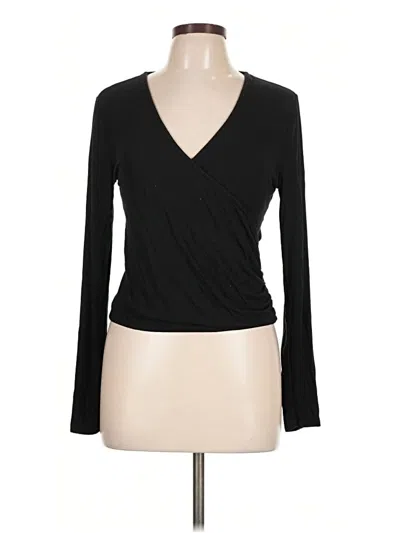 Pre-owned Z Supply Long Sleeve T-shirt In Black