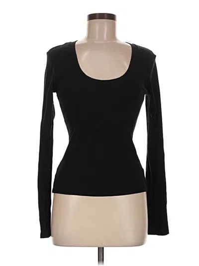 Pre-owned Z Supply Long Sleeve T-shirt In Black