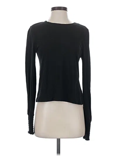Pre-owned Z Supply Long Sleeve T-shirt In Black