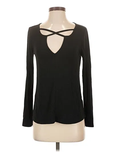Pre-owned Z Supply Long Sleeve T-shirt In Black