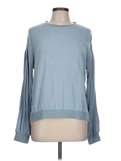 Pre-owned Z Supply Long Sleeve T-shirt In Blue