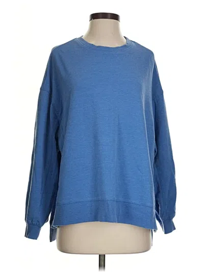 Pre-owned Z Supply Long Sleeve T-shirt In Blue
