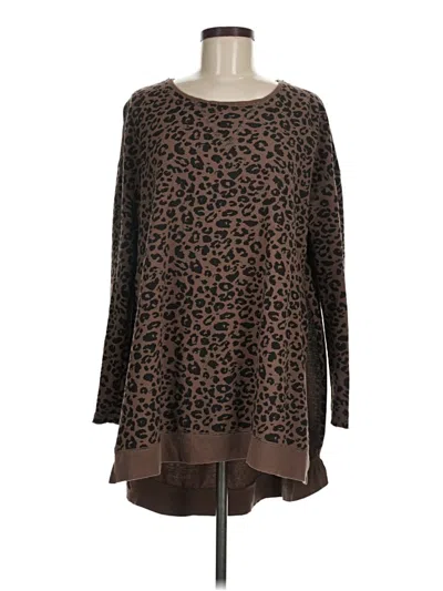 Pre-owned Z Supply Long Sleeve T-shirt In Brown