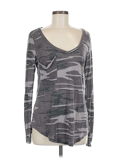 Pre-owned Z Supply Long Sleeve T-shirt In Gray