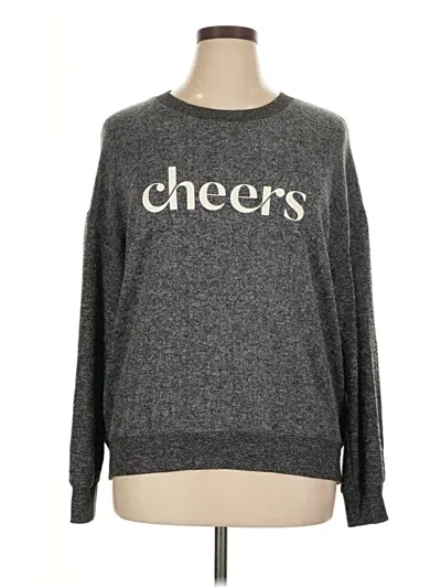 Pre-owned Z Supply Long Sleeve T-shirt In Gray