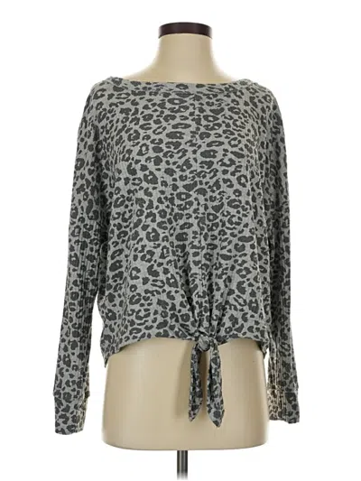 Pre-owned Z Supply Long Sleeve T-shirt In Gray