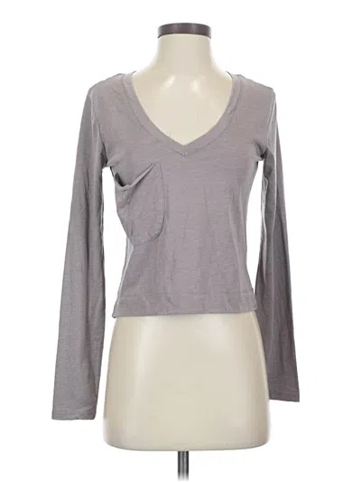 Pre-owned Z Supply Long Sleeve T-shirt In Gray